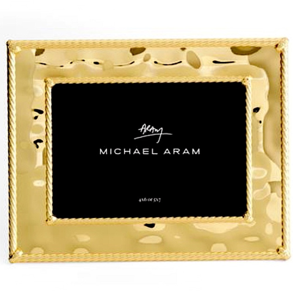 Michael aram twist frame in gold
